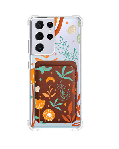 Android Magnetic Wallet Case - Autumn Botanical