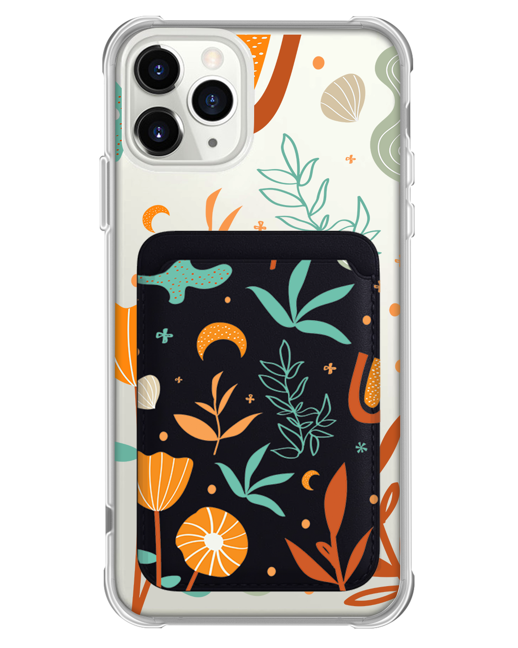 iPhone Magnetic Wallet Case - Autumn Botanical