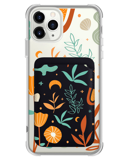 iPhone Magnetic Wallet Case - Autumn Botanical