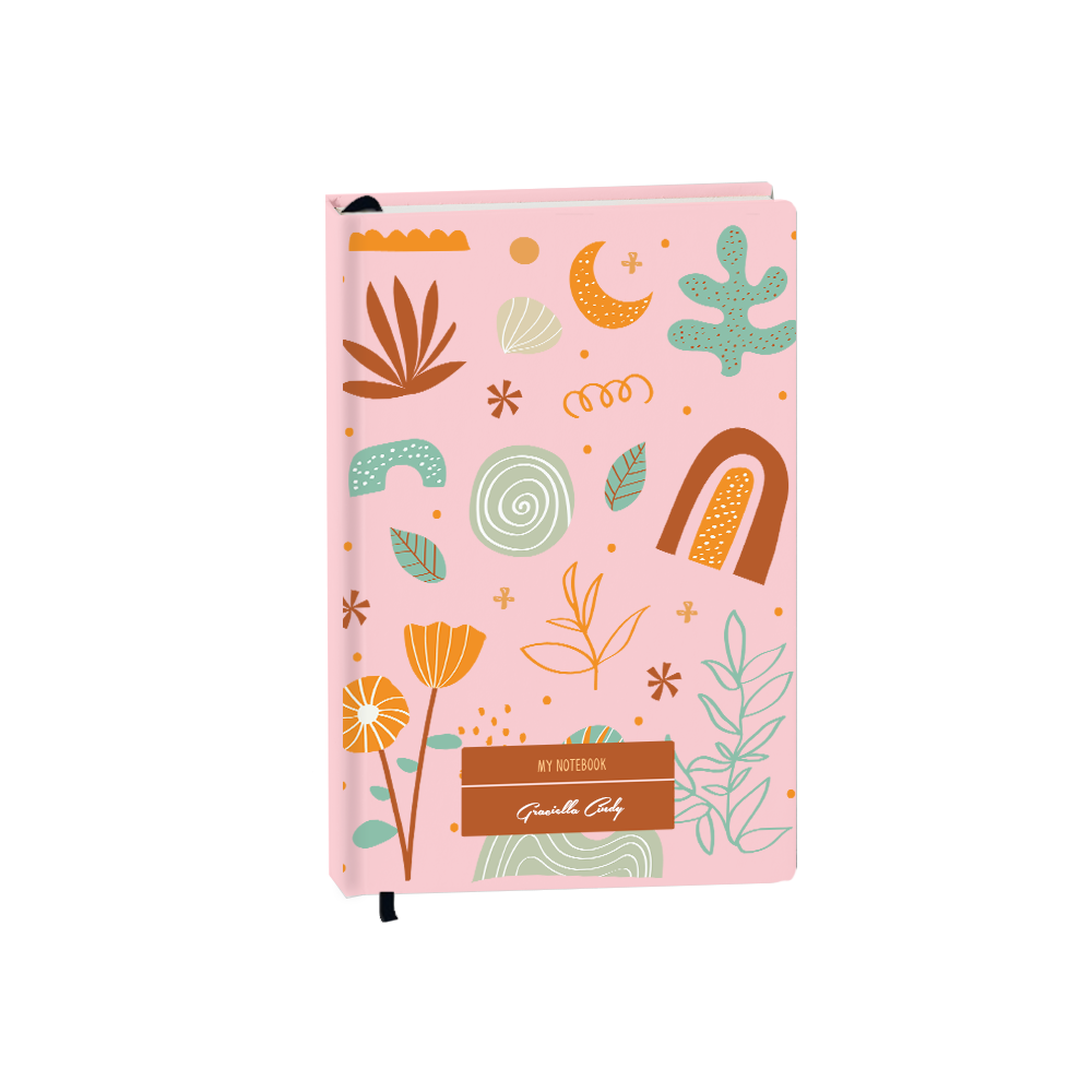 Hardcover Bookpaper Journal - Autumn Botanical (with Elastic Band & Bookmark)