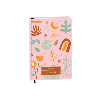 Hardcover Bookpaper Journal - Autumn Botanical (with Elastic Band & Bookmark)