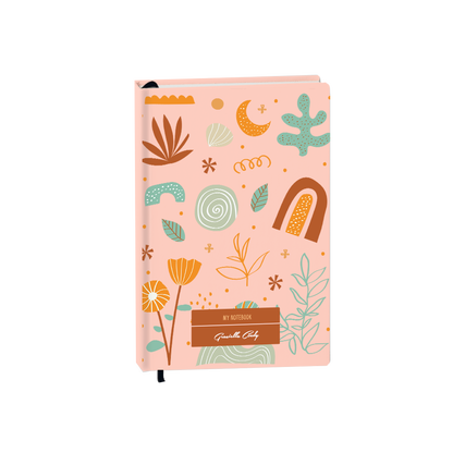 Hardcover Bookpaper Journal - Autumn Botanical (with Elastic Band & Bookmark)