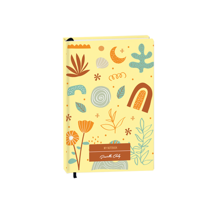 Hardcover Bookpaper Journal - Autumn Botanical (with Elastic Band & Bookmark)