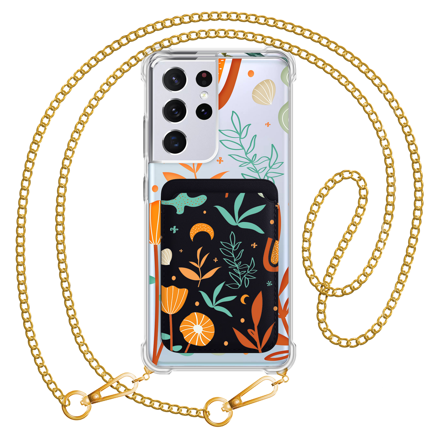 Android Magnetic Wallet Case - Autumn Botanical