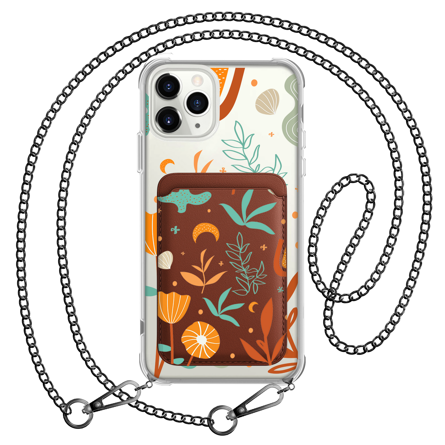 iPhone Magnetic Wallet Case - Autumn Botanical