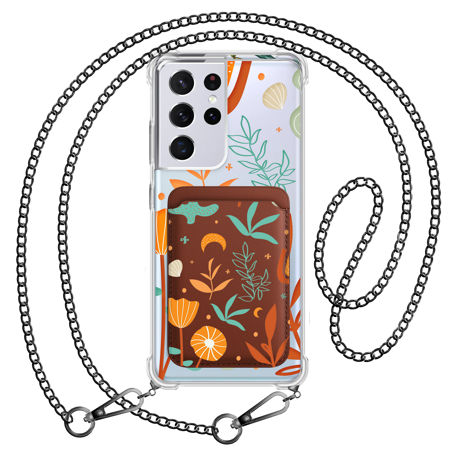 Android Magnetic Wallet Case - Autumn Botanical