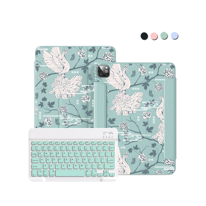 iPad / Android Tab Wireless Keyboard Flipcover - Bird of Paradise 2.0