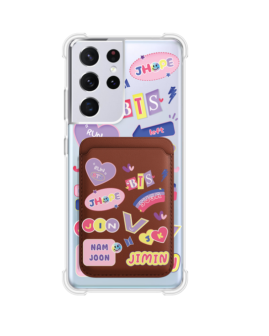 Android Magnetic Wallet Case - BTS Members