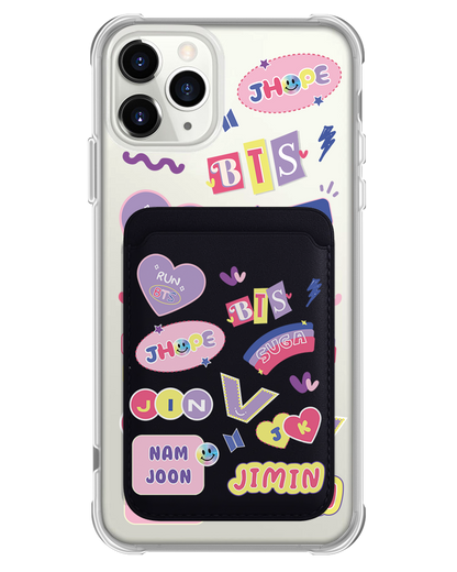 iPhone Magnetic Wallet Case - BTS Members