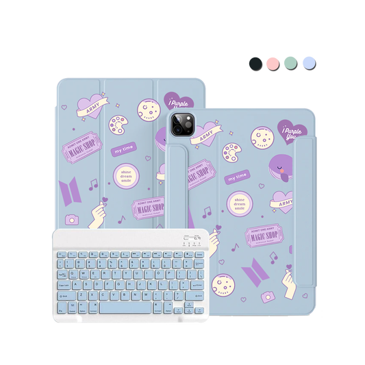 iPad Wireless Keyboard Flipcover - BTS Sticker