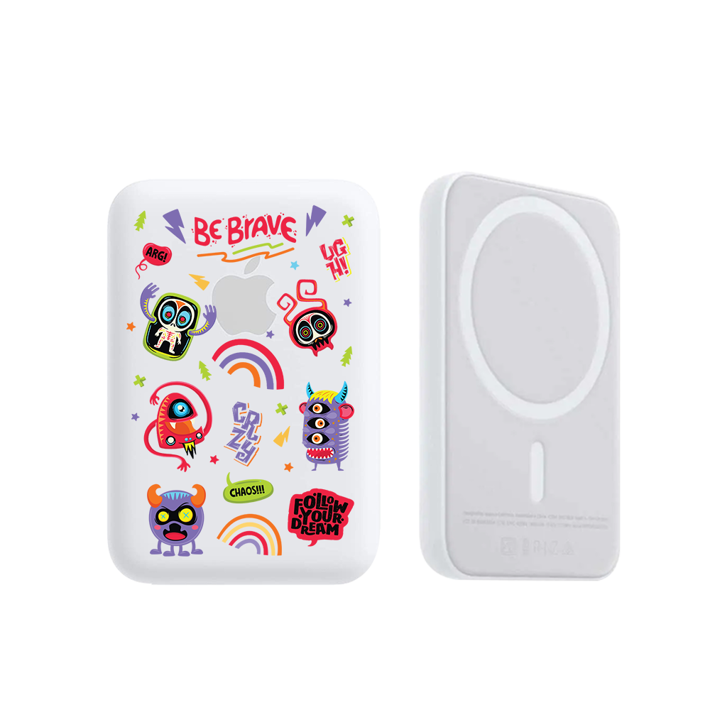 Magnetic Wireless Powerbank - Baby Monster