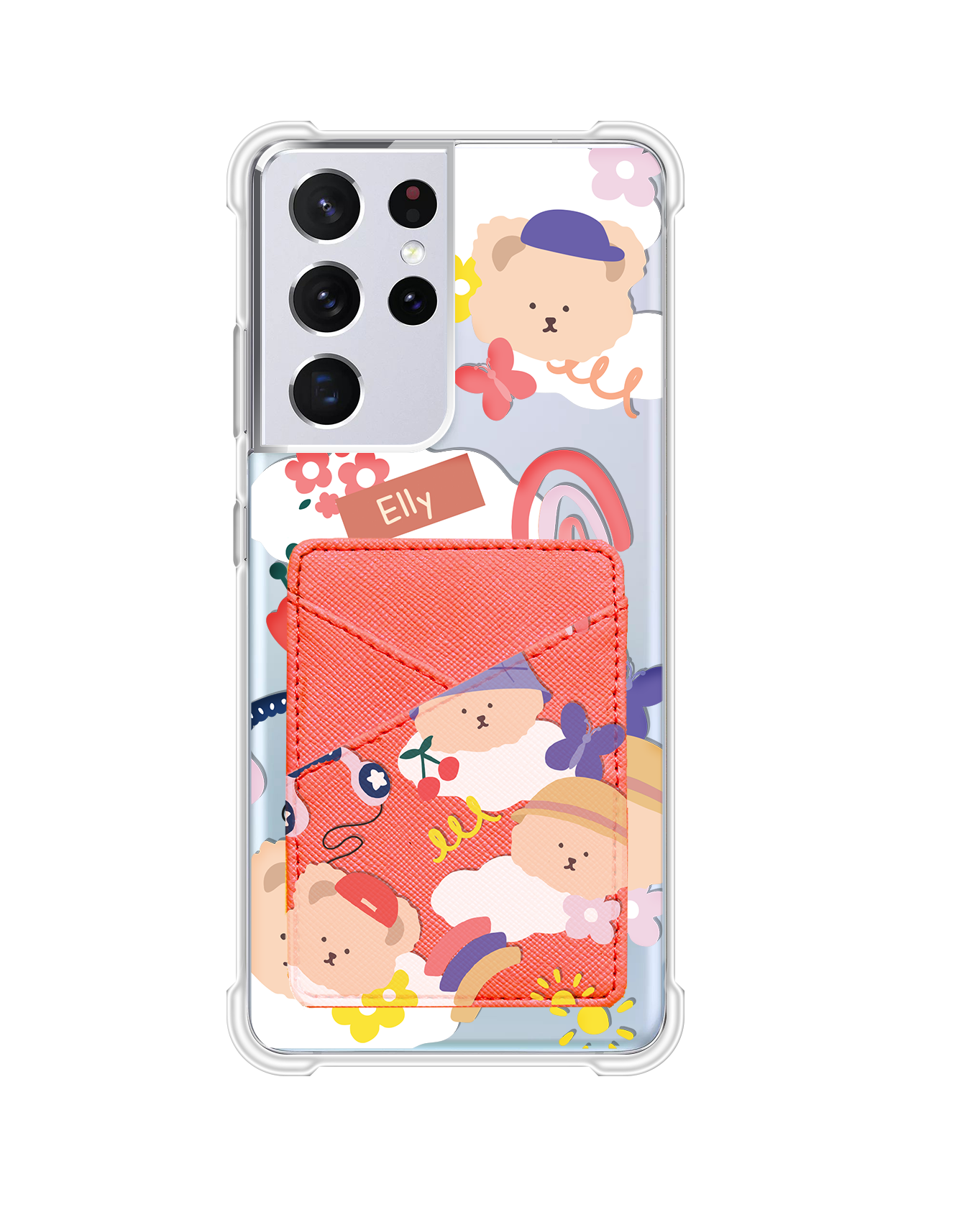 Android Phone Wallet Case - Bear In Style
