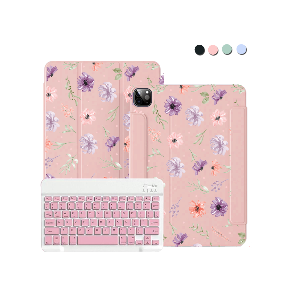 iPad / Android Tab Wireless Keyboard Flipcover - Botanical Garden 3.0