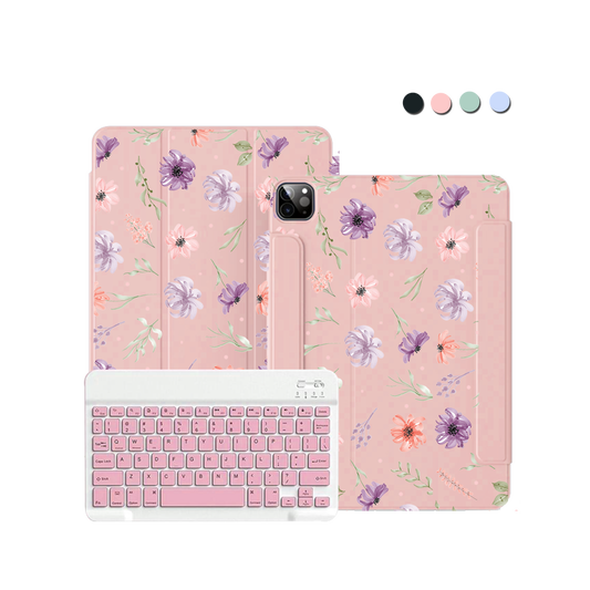 iPad / Android Tab Wireless Keyboard Flipcover - Botanical Garden 3.0