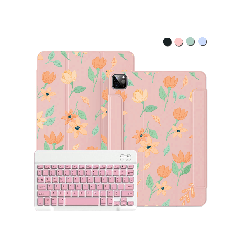 iPad / Android Tab Wireless Keyboard Flipcover - Birth Flower 4.0