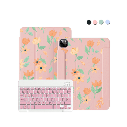 iPad / Android Tab Wireless Keyboard Flipcover - Birth Flower 4.0