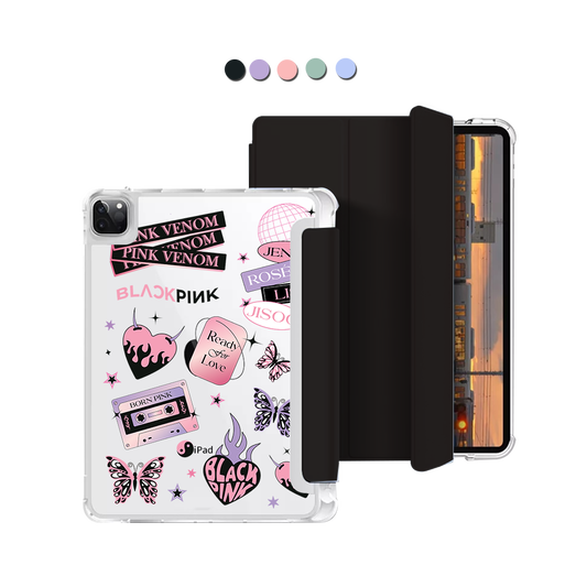 iPad Macaron Flip Cover - Blackpink Born Pink