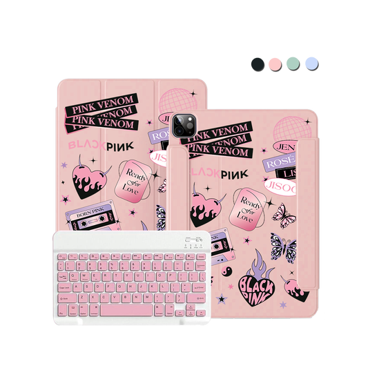 iPad Wireless Keyboard Flipcover - Blackpink Born Pink