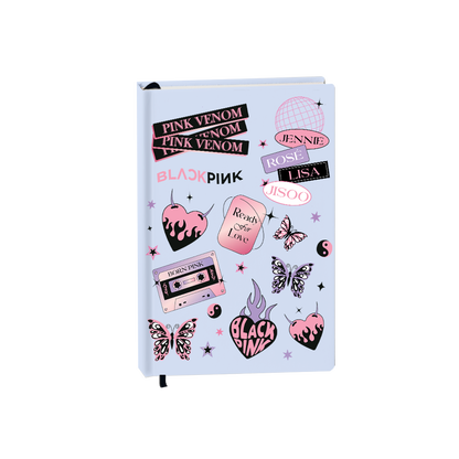 Hardcover Bookpaper Journal - Blackpink Born Pink (with Elastic Band & Bookmark)