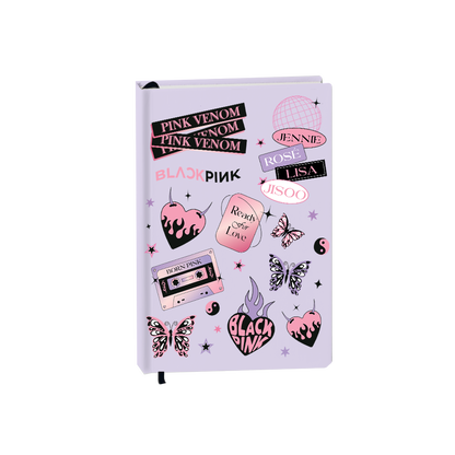Hardcover Bookpaper Journal - Blackpink Born Pink (with Elastic Band & Bookmark)