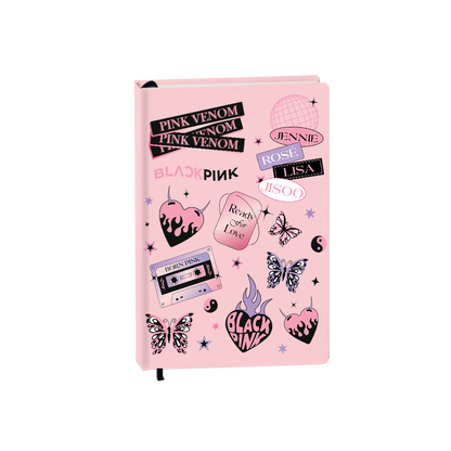 Hardcover Bookpaper Journal - Blackpink Born Pink (with Elastic Band & Bookmark)