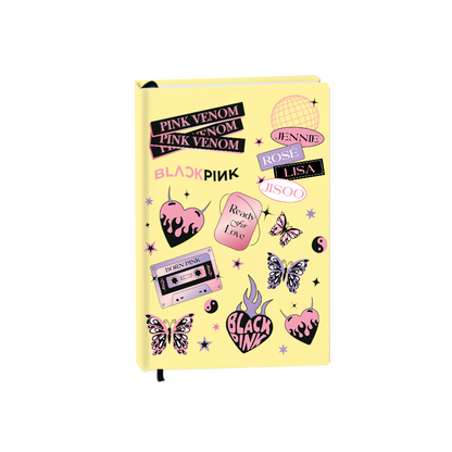 Hardcover Bookpaper Journal - Blackpink Born Pink (with Elastic Band & Bookmark)