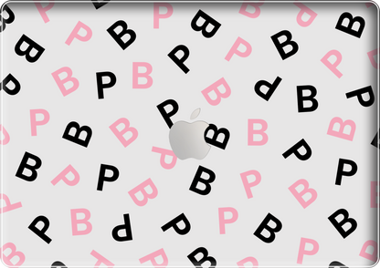 Macbook Snap Case - Blackpink Monogram