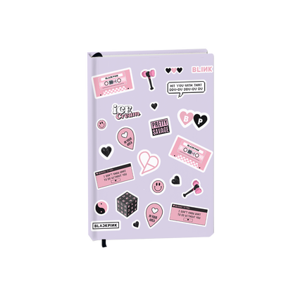 Hardcover Bookpaper Journal - Blackpink Sticker (with Elastic Band & Bookmark)