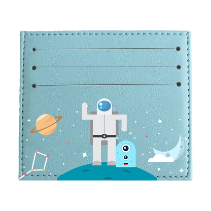 6 Slots Card Holder - Blue Alien