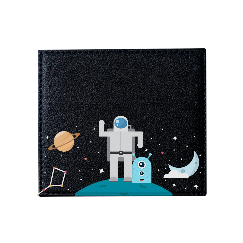 6 Slots Card Holder - Blue Alien