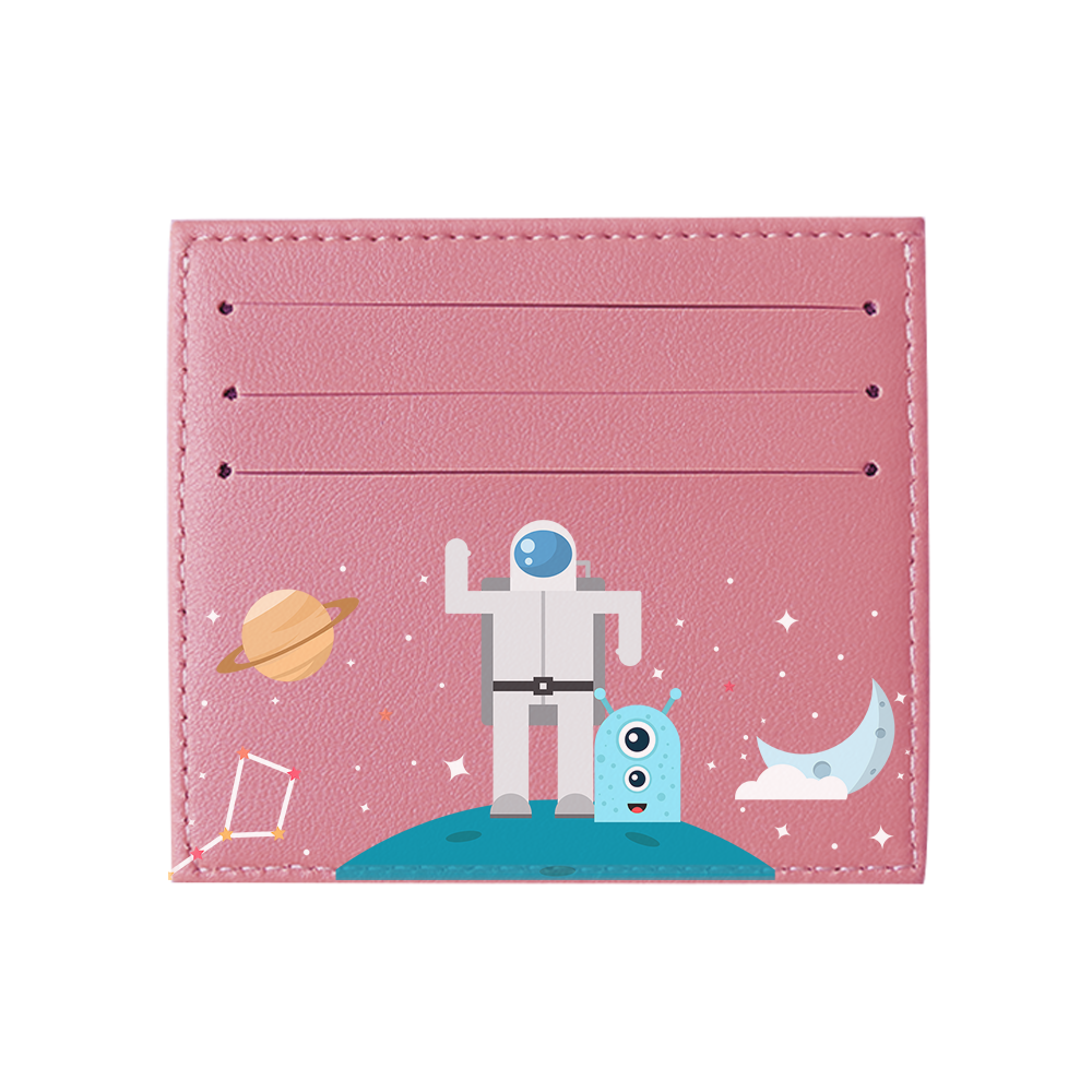 6 Slots Card Holder - Blue Alien