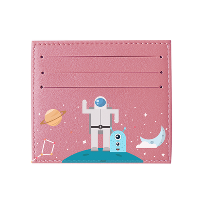 6 Slots Card Holder - Blue Alien