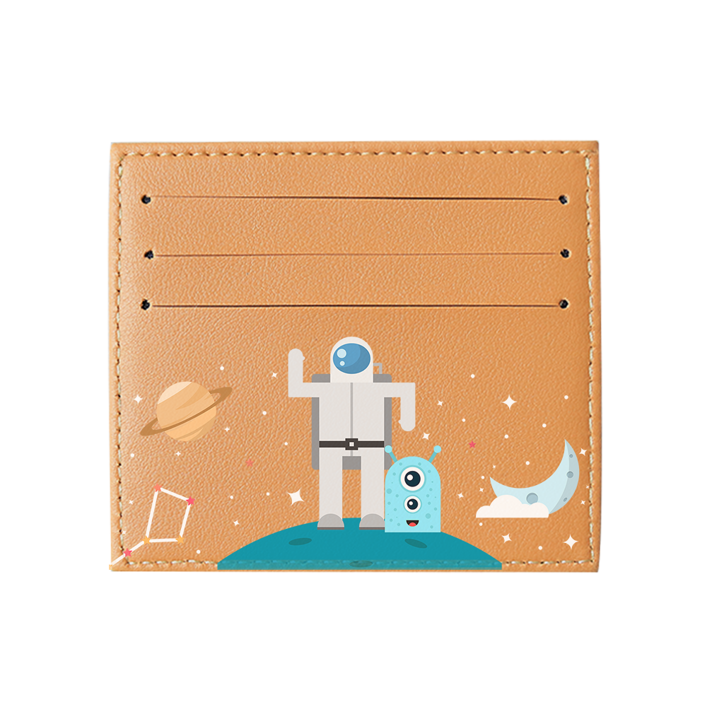 6 Slots Card Holder - Blue Alien