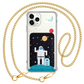 iPhone Magnetic Wallet Case - Blue Alien