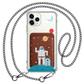 iPhone Magnetic Wallet Case - Blue Alien