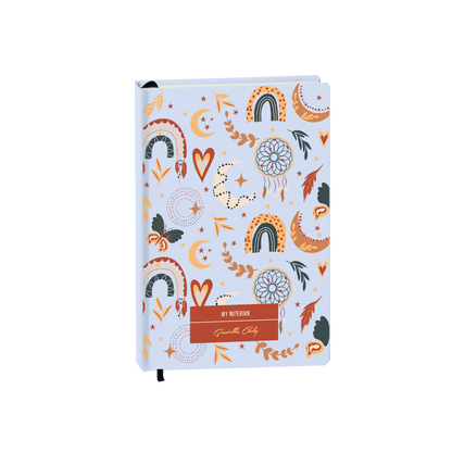 Hardcover Bookpaper Journal - Boho 3.0 (with Elastic Band & Bookmark)