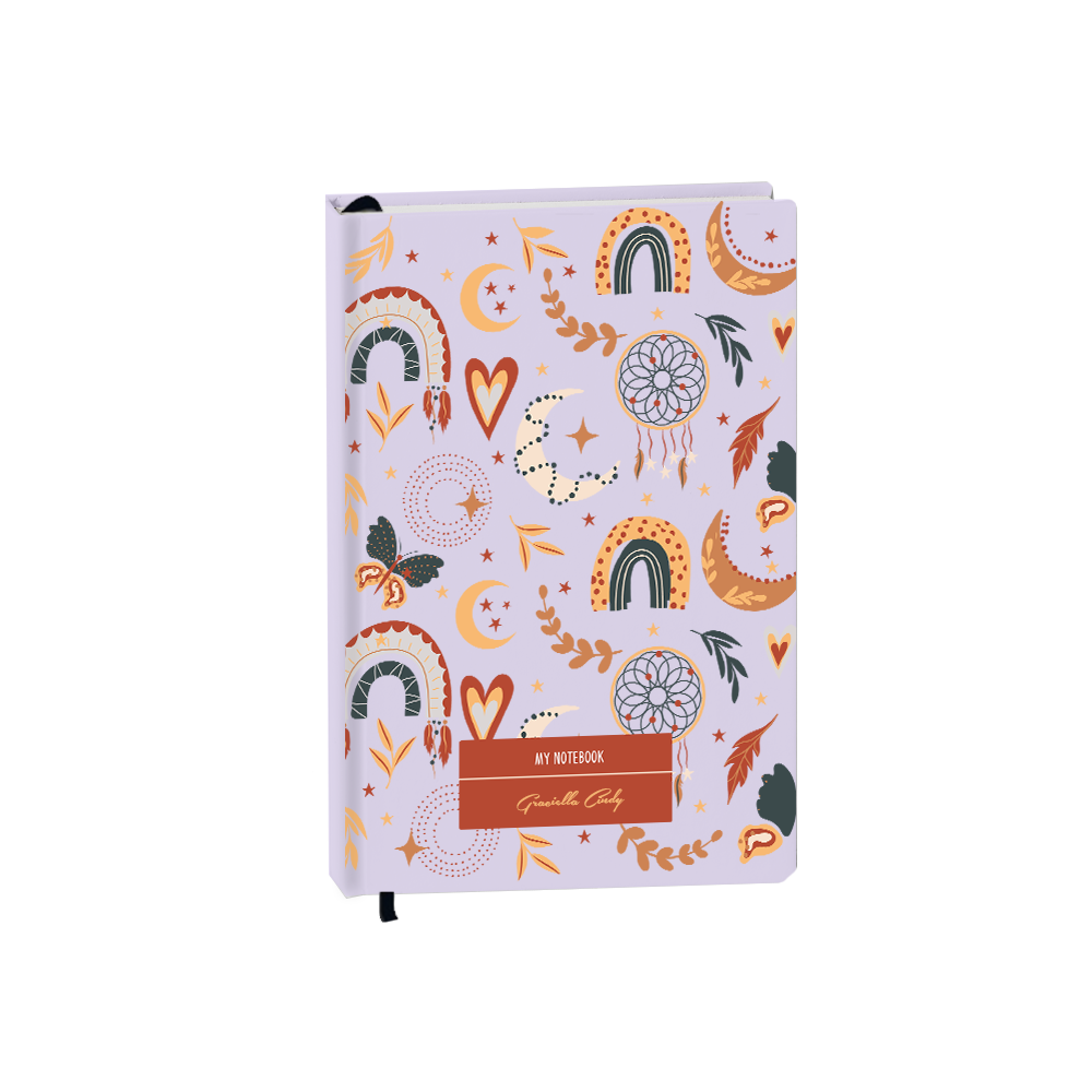 Hardcover Bookpaper Journal - Boho 3.0 (with Elastic Band & Bookmark)