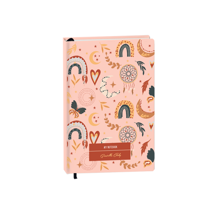 Hardcover Bookpaper Journal - Boho 3.0 (with Elastic Band & Bookmark)
