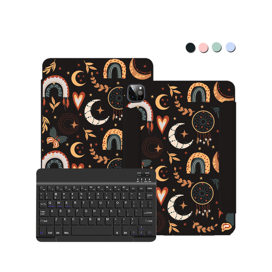 iPad / Android Tab Wireless Keyboard Flipcover - Boho 3.0