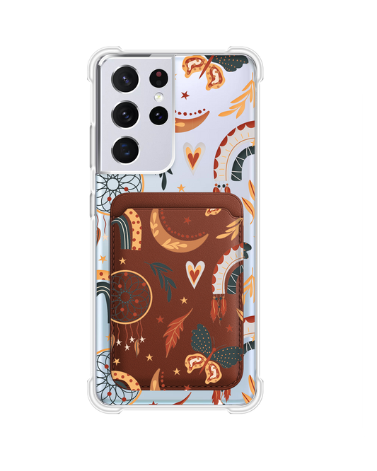 Android Magnetic Wallet Case - Boho 3.0