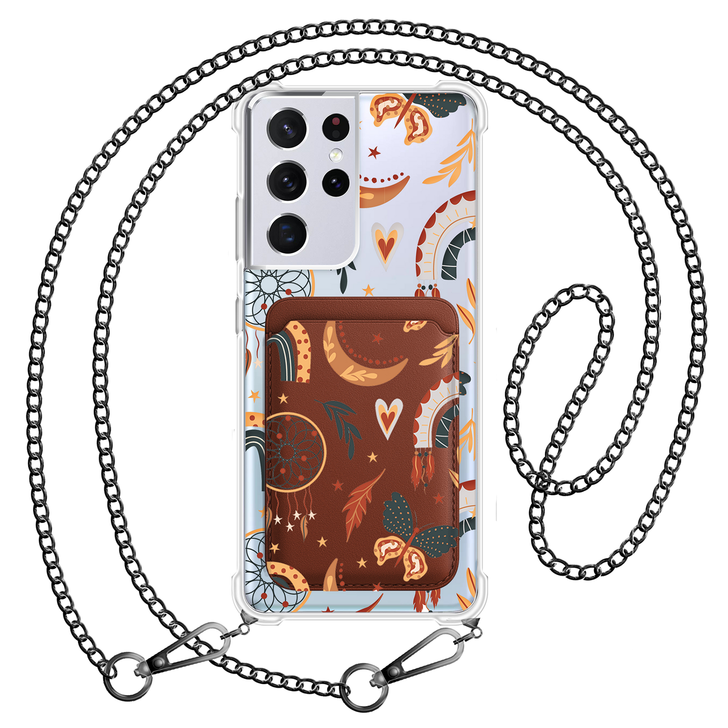 Android Magnetic Wallet Case - Boho 3.0