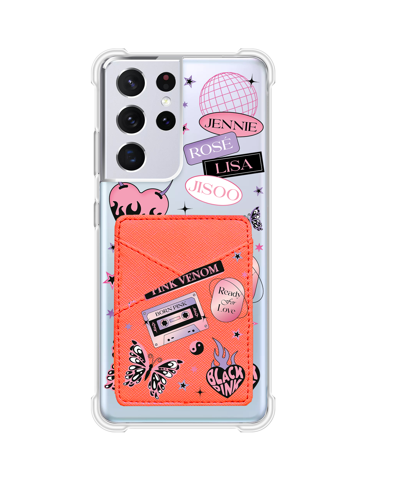 Android Phone Wallet Case - Blackpink Born Pink
