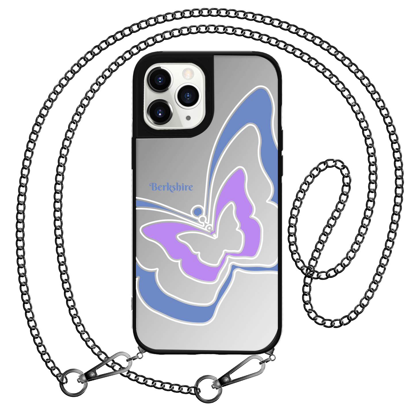 iPhone Mirror Grip Case -  Butterfly Mirror Violet