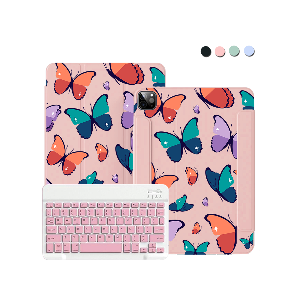 iPad / Android Tab Wireless Keyboard Flipcover - Butterfly