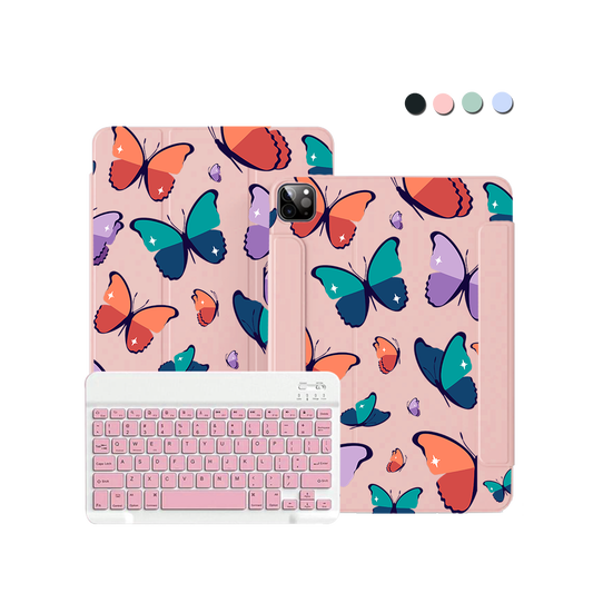 iPad / Android Tab Wireless Keyboard Flipcover - Butterfly