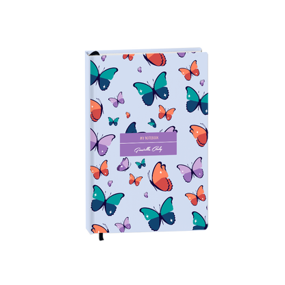 Hardcover Bookpaper Journal - Butterfly (with Elastic Band & Bookmark)