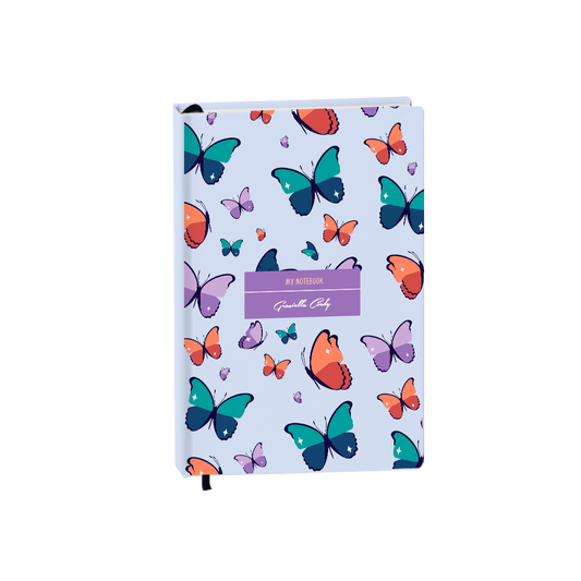 Hardcover Bookpaper Journal - Butterfly (with Elastic Band & Bookmark)