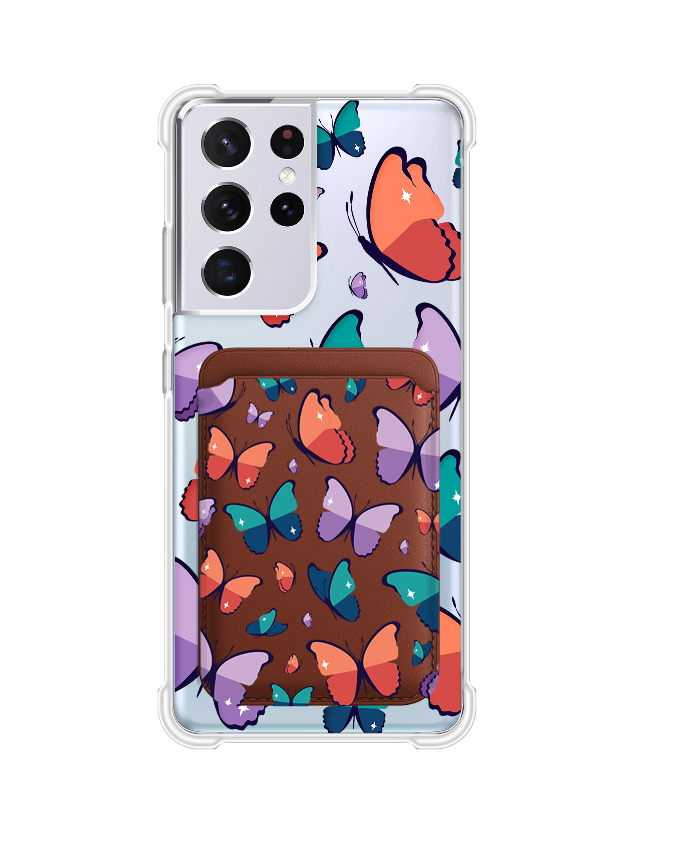 Android Magnetic Wallet Case - Butterfly