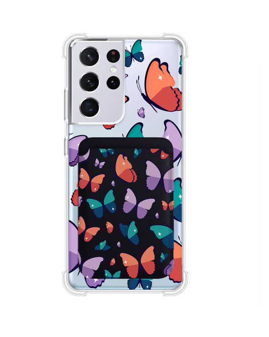 Android Magnetic Wallet Case - Butterfly