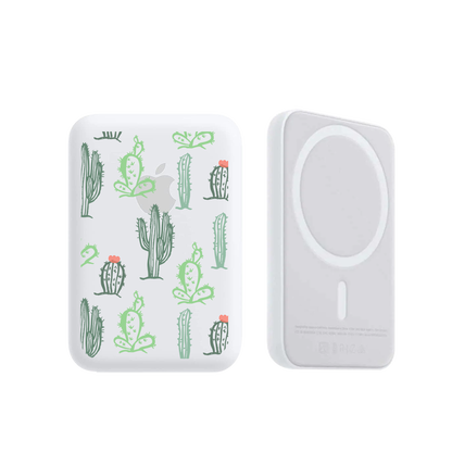 Magnetic Wireless Powerbank - Cactus